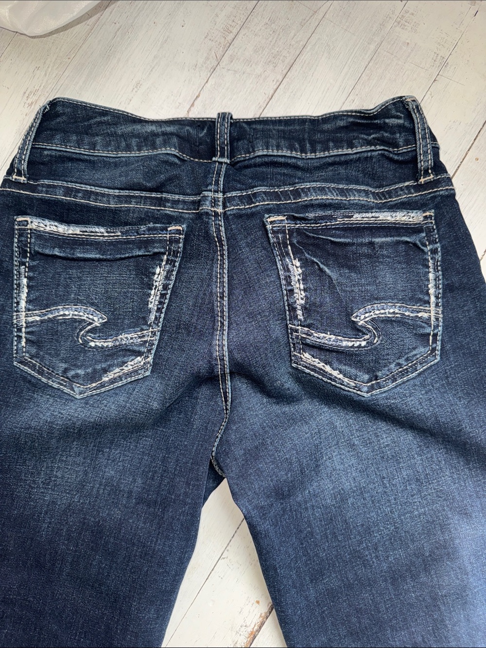 Silver Jeans Dark Indigo Skinny Jeans - Picture 6 of 7